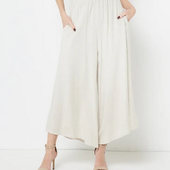 Linen Crop Pants - NEW; NEVER WORN - Picture 1 of 2